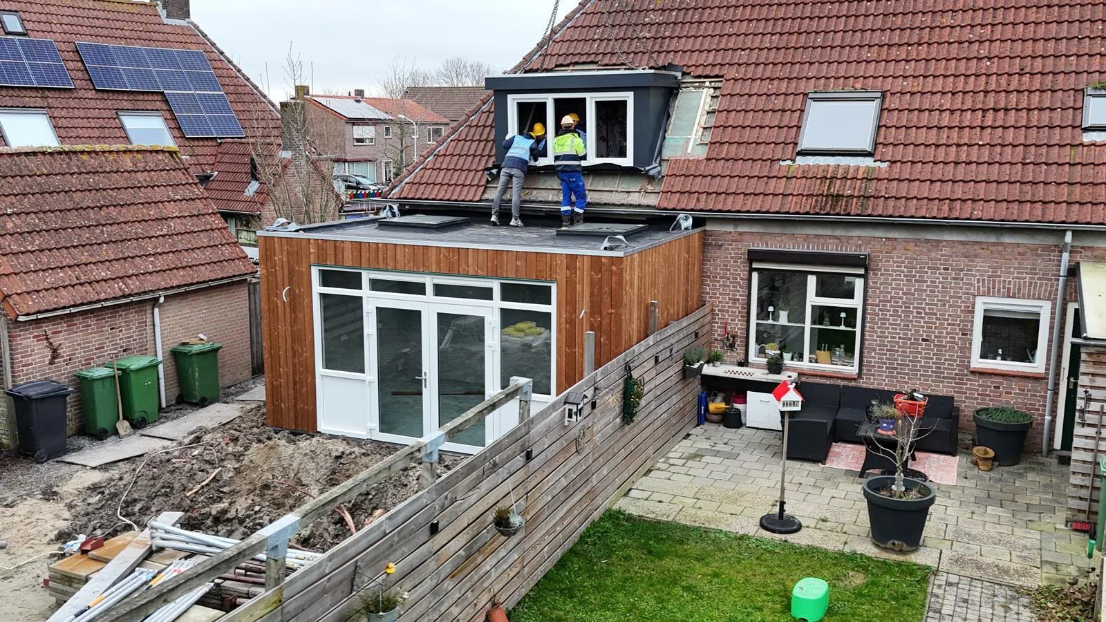 Uitbouw met dakkapel